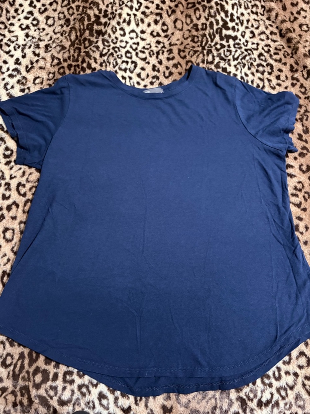 Navy Blue Vince Nicely Fitted Classic Tee